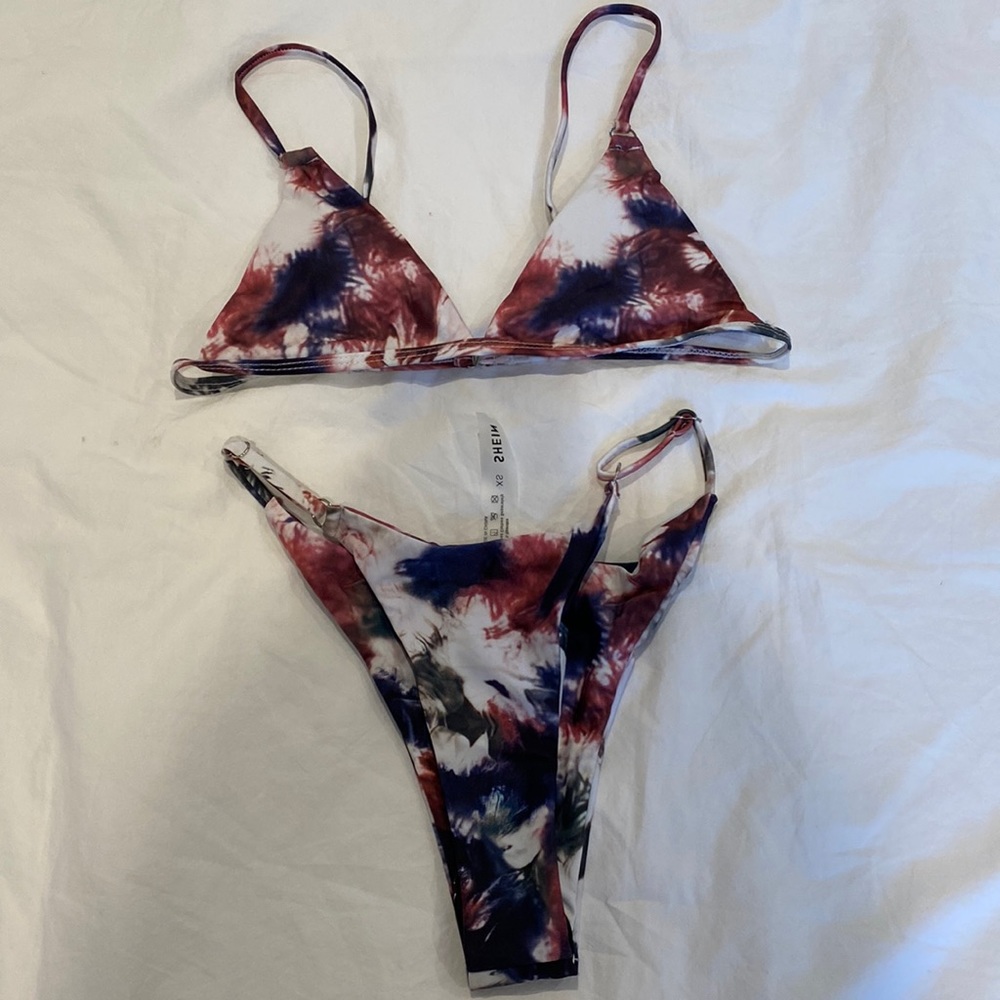 Shein tie dye bikini XS